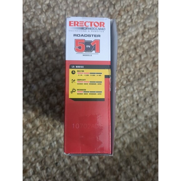 Erector by Meccano Engineering & Robotics 18202 5-in-1 Roadster Model Lvl 2 NIB - Picture 3 of 8